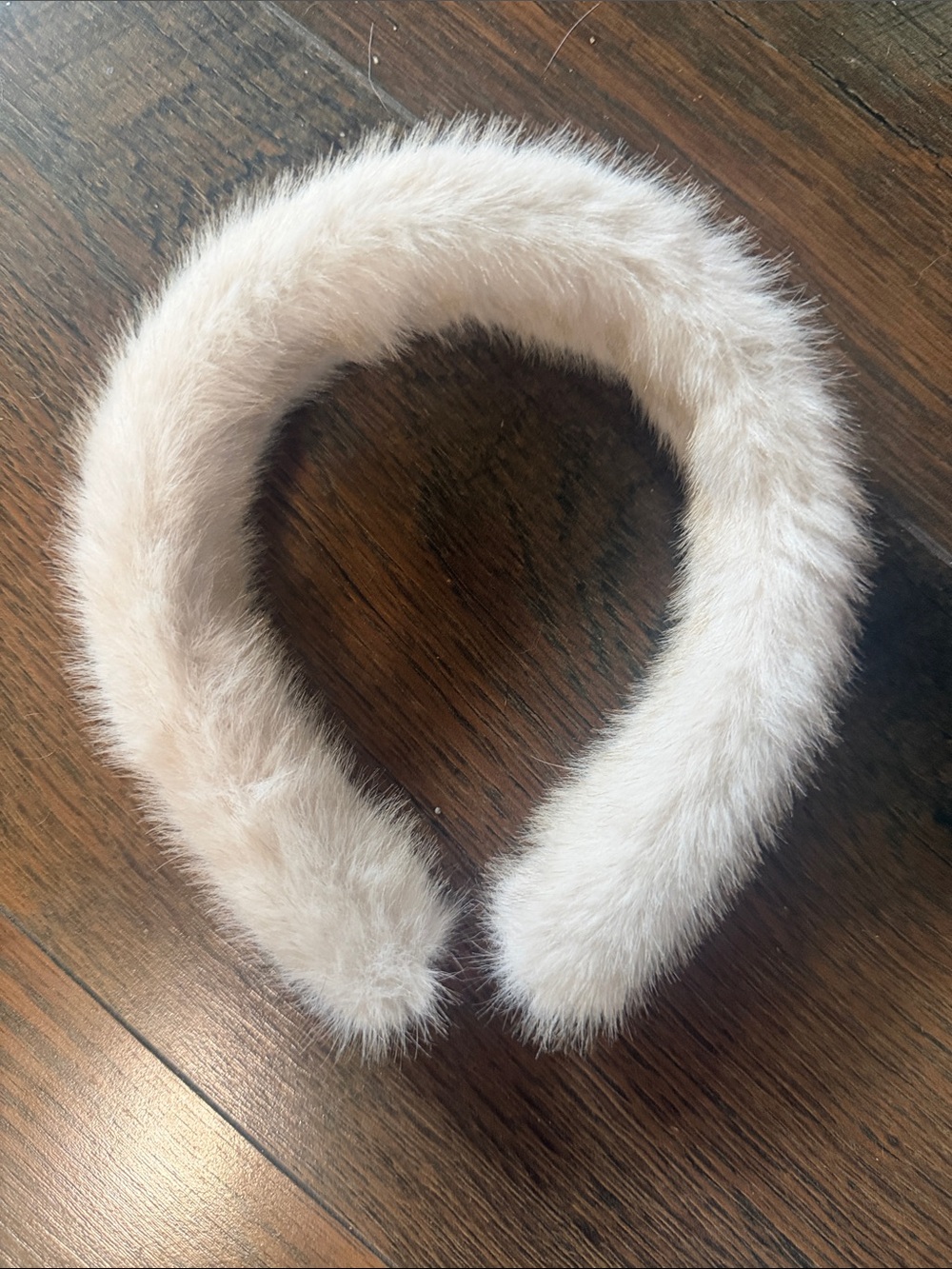 Ivory Faux Fur Headband